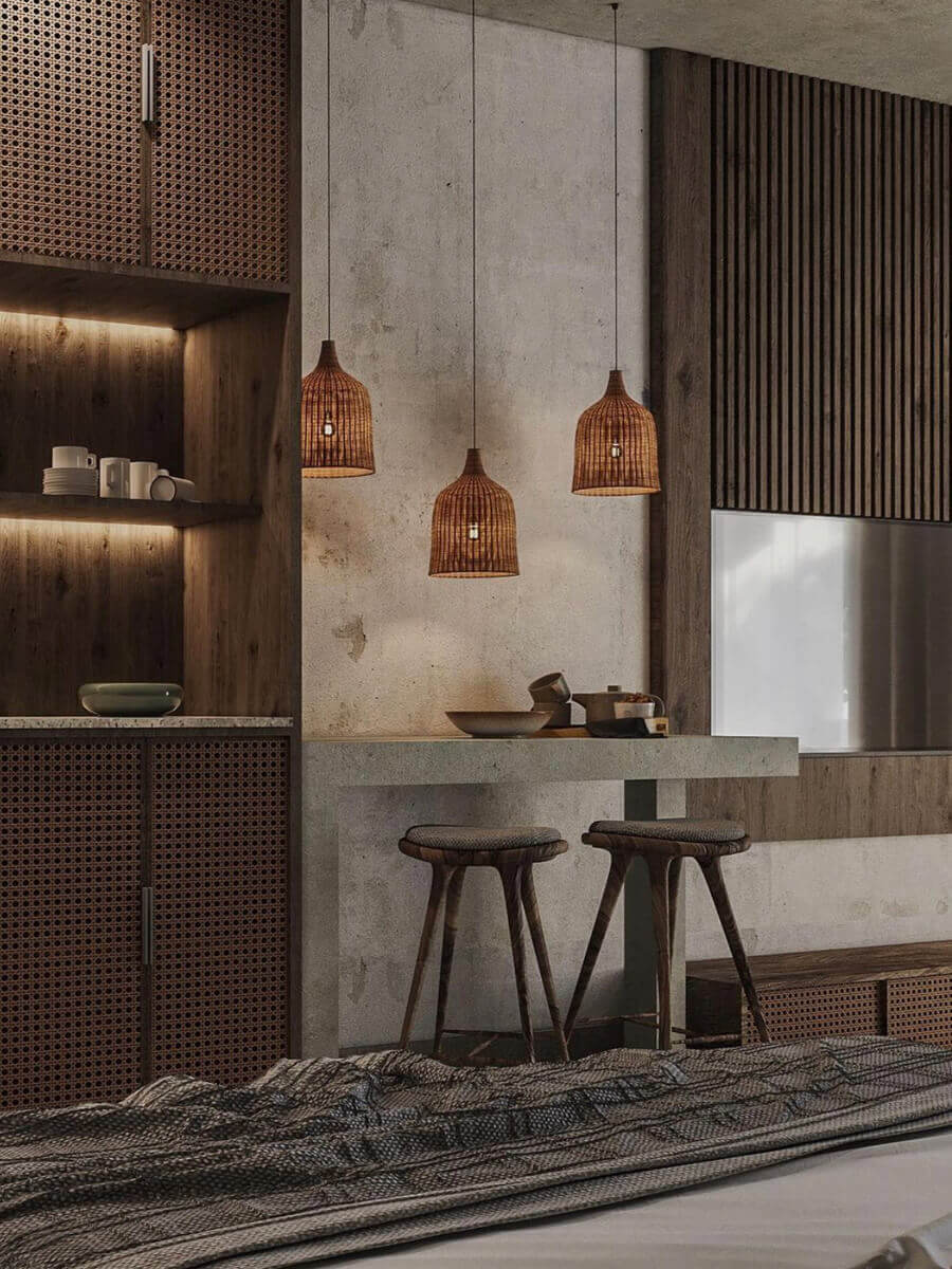 Retro Wooden Design in Hotels